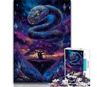 Puzzle 1000 pièces pour Adultes et Adolescents Serpent mystérieux, Anti-Stress, Cadeau d'anniversaire Unique pour Les Enfants de 14 Ans et Plus, 38x26cm