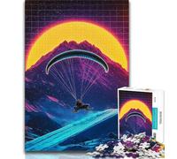 Puzzle 1000 pièces pour Adultes et Adolescents Ski, Jeux éducatifs, décoration d'intérieur, idéal comme Cadeau pour Toute la Famille (75x50cm)