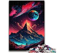 Puzzle 1000 pièces pour Adultes et Adolescents Sommet de Montagne Mystique Jeu Stimulant et Jeu en Famille Une œuvre d'art pour Les 14 Ans 50x75cm