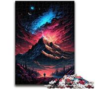 Puzzle 1000 pièces pour Adultes et Adolescents Sommet de Montagne Mystique Jeu Stimulant et Jeu en Famille Une œuvre d'art pour Les 14 Ans 50x75cm