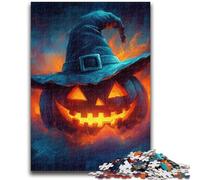 Puzzle 1000 pièces pour Adultes et Adolescents, sorcière Citrouille, Jouet éducatif et décompressant, Cadeau d'anniversaire, 50x75cm