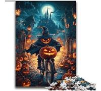 Puzzle 1000 pièces pour Adultes et Adolescents, sorcière d'halloween, Anti-Stress, défi Difficile, décoration d'intérieur Unique et Cadeaux 38x52cm