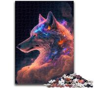 Puzzle 1000 pièces pour Adultes et Adolescents Space Fox, Jeux Amusants en Famille, Cadeaux pour Amis et Famille à partir de 14 Ans, 26x38cm
