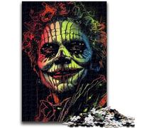 Puzzle 1000 pièces pour Adultes et Adolescents Squelette Clown Jouet éducatif intellectuel décompressant Décoration Parfaite 50x75cm