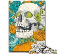 Puzzle 1000 pièces pour Adultes et Adolescents, Squelette de Citrouille, Jeu éducatif pour Anniversaire et Noël, à partir de 14 Ans, 50x75cm