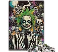 Puzzle 1000 pièces pour Adultes et Adolescents Squelette de Clown Aide Le Cerveau à exercer Jouets addictifs pour cultiver la Patience Cadeau d'anniversaire 26x38cm
