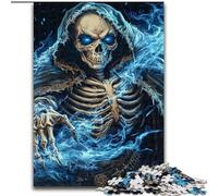 Puzzle 1000 pièces pour Adultes et Adolescents Squelette de la Mort, Jeu de Quiz pour renforcer l'amour Entre Couples, à partir de 14 Ans (Taille 50x75cm)