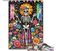 Puzzle 1000 pièces pour Adultes et Adolescents, Squelette Mort-Vivant, activité familiale, décoration d'intérieur Unique et Cadeaux pour Les 14 Ans et Plus (Taille 26x38cm)
