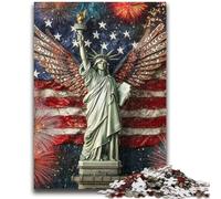 Puzzle 1000 pièces pour Adultes et Adolescents Statue de la Liberté Jeu Stimulant Cadeaux pour Est idéal comme Cadeau pour Toute la Famille 50x75cm