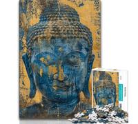 Puzzle 1000 pièces pour Adultes et Adolescents Statues de Bouddha, Anti-Stress, Vacances à la Maison, Passe-Temps, améliore l'amour Entre Couples (38x26cm)