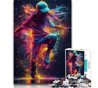 Puzzle 1000 pièces pour Adultes et Adolescents, Street Dance Girl, Anti-Stress, défi Difficile, Chaque pièce est Unique - Jeu Familial Stimulant et Amusant 50x75cm