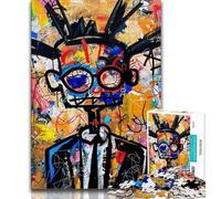 Puzzle 1000 pièces pour Adultes et Adolescents,Style Basquiat,1000 pièces pour Adolescents,Jeux d'activités familiales stimulants,Jouet de Bricolage pour décoration Murale de la Maison,Cadeaux