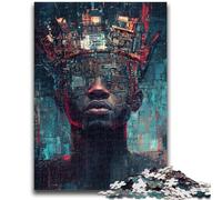Puzzle 1000 pièces pour Adultes et Adolescents, Style Couronne Basquiat, Design Dynamique et Unique, expérience de Puzzle relaxante et stimulante, 38x26cm