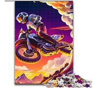Puzzle 1000 pièces pour Adultes et Adolescents, Style Motocross Freestyle, Jouet éducatif Anti-Stress, Superbes Cadeaux et Jouets (Taille 50x75cm)