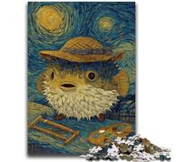 Puzzle 1000 pièces pour Adultes et Adolescents, Style Night Sky, Poisson-Globe, Jouet éducatif Anti-Stress, excellents Cadeaux et Jouets (50x75cm)