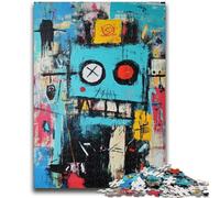 Puzzle 1000 pièces pour Adultes et Adolescents, Style Robot Basquiat, Jeu Familial Anti-Stress, défi Difficile, adapté aux Couples (75x50cm)
