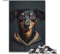 Puzzle 1000 pièces pour Adultes et Adolescents Teckel, Casse-tête pour décoration Murale, Cadeaux d'anniversaire et de Noël Uniques pour Les 14 Ans (Taille 26x38cm)