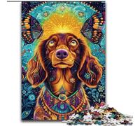 Puzzle 1000 pièces pour Adultes et Adolescents Teckel Papillon, Jouet éducatif et décompressant, idéal comme Cadeau pour Toute la Famille (Taille 26x38cm)