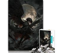 Puzzle 1000 pièces pour Adultes et Adolescents thème Anime Demon Angel Puzzle 1000 pièces Staycation Kill Time avec pièces de Formes aléatoires entièrement emboîtables 38x26cm