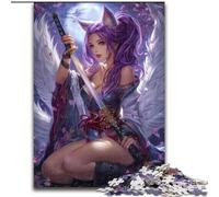 Puzzle 1000 pièces pour Adultes et Adolescents, thème Anime Fox Girl, Jouets éducatifs, Anti-Stress, Cadeaux et Jouets (Taille 26x38cm)