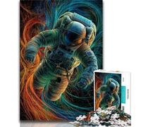 Puzzle 1000 pièces pour Adultes et Adolescents, thème Astronaute Fantastique, Anti-Stress, Vacances à la Maison, Passe-Temps, Amour Entre Couples (38x26cm)