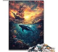 Puzzle 1000 pièces pour Adultes et Adolescents, thème de Bateau de mer. Un Jeu Stimulant, idéal comme Cadeau pour Toute la Famille (50x75cm).