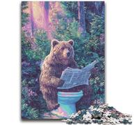Puzzle 1000 pièces pour Adultes et Adolescents, thème Fantasy Grizzlies Difficile à réaliser, mais Amusant et Humoristique Cadeau d'anniversaire et Cadeau Unique 26x38cm