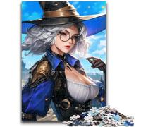 Puzzle 1000 pièces pour Adultes et Adolescents, thème sorcière, Anti-Stress, défi Difficile, Cadeaux du Père Noël Secret (50x75cm)