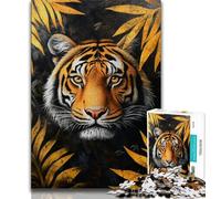 Puzzle 1000 pièces pour Adultes et Adolescents Tigre de la Jungle, Un Jeu Stimulant, idéal comme Cadeau pour Toute la Famille (75x50cm)