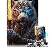 Puzzle 1000 pièces pour Adultes et Adolescents Tigre mécanique Jouets éducatifs pour Adultes et Adolescents 26x38cm