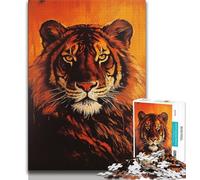 Puzzle 1000 pièces pour Adultes et Adolescents Tigre, Un Jeu Stimulant, idéal comme Cadeau pour Toute la Famille (75x50cm)