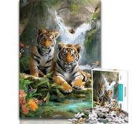 Puzzle 1000 pièces pour Adultes et Adolescents Tigre, Un Jeu Stimulant, idéal comme Cadeau pour Toute la Famille (75x50cm)