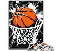 Puzzle 1000 pièces pour Adultes et Adolescents Tir au Basket pour Les 14 Ans et Plus Jeu Impossible Cadeau d'anniversaire de Noël 26x38cm