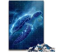 Puzzle 1000 pièces pour Adultes et Adolescents Tortue de mer pour et à partir de 14 Ans Jouets de Jeu Car il est idéal comme Cadeau pour Toute la Famille 38x26cm
