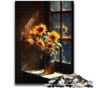 Puzzle 1000 pièces pour Adultes et Adolescents Tournesol 1000 pièces pour Adolescents, Jeu de Quiz idéal comme Cadeau pour Toute la Famille (75x50cm)