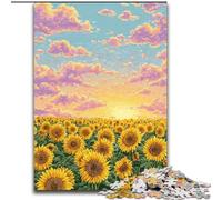 Puzzle 1000 pièces pour Adultes et Adolescents Tournesol Fantastique, activité familiale, décoration d'intérieur Unique et Cadeaux pour Les 14 Ans et Plus (Taille 26x38cm)