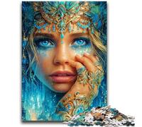 Puzzle 1000 pièces pour Adultes et Adolescents Une Belle Femme Anti-Stress, Un défi Difficile, idéal comme Cadeau pour Toute la Famille 26x38cm