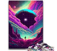Puzzle 1000 pièces pour Adultes et Adolescents, Univers Imaginaire, rêve, Anti-Stress, Vacances à la Maison, Passe-Temps avec Affiche et fiche de Questions Assorties, 50x75cm