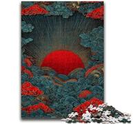 Puzzle 1000 pièces pour Adultes et Adolescents, Vagues de Style Japonais, pour Les 14 Ans et Plus, Jeux de Famille, Jeu de Noël, Cadeaux pour Femmes, 50x75cm