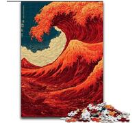 Puzzle 1000 pièces pour Adultes et Adolescents Vagues japonaises, à partir de 14 Ans Décoration d'intérieur à Offrir à Toute la Famille et aux Amis (Taille 50x75cm)