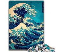Puzzle 1000 pièces pour Adultes et Adolescents Vagues japonaises pour Les 14 Ans et Plus Superbe Jeu de Conception Superbe Jeu de Conception Superbe Cadeau 26x38cm