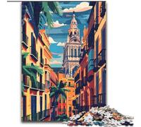 Puzzle 1000 pièces pour Adultes et Adolescents Valence, pour Les Plus de 14 Ans, Jeu éducatif, défi, Jouet, Cadeau d'anniversaire 50x75cm