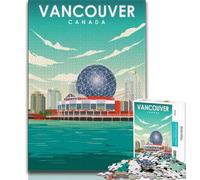 Puzzle 1000 pièces pour Adultes et Adolescents, Vancouver, Canada, Art, Jouets éducatifs, Jeux familiaux, Stimuler l'amour Entre Couples (38x26cm)