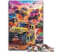 Puzzle 1000 pièces pour Adultes et Adolescents Véhicules Tout-Terrain Stimulation cérébrale Jouets addictifs pour cultiver la Patience Cadeau d'anniversaire 26x38cm