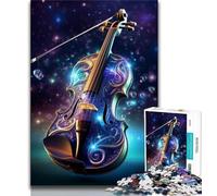 Puzzle 1000 pièces pour Adultes et Adolescents, Violon Galactique, Jeux Amusants, décoration Murale, Cadeaux d'anniversaire et de Noël Uniques (75x50cm)