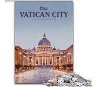 Puzzle 1000 pièces pour Adultes et Adolescents, Visite de la Cité du Vatican, pour Les 14 Ans et Plus, Jeu éducatif, défi, Jouet, Cadeau d'anniversaire 50x75cm