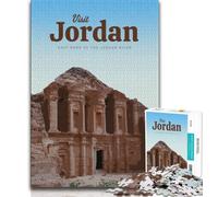 Puzzle 1000 pièces pour Adultes et Adolescents, Visite de la Jordanie, Jeu de réflexion, Cadeaux pour Les Amis et la Famille, à partir de 14 Ans, 38x26cm