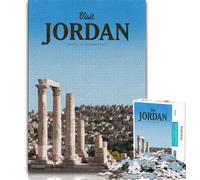 Puzzle 1000 pièces pour Adultes et Adolescents, Visite de la Jordanie, Jeu Familial Anti-Stress, défi Difficile, Cadeaux d'anniversaire Uniques pour Les Enfants de 14 Ans et Plus, 38x26cm
