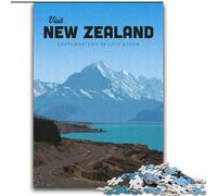 Puzzle 1000 pièces pour Adultes et Adolescents, Visite de la Nouvelle-Zélande, Jouets Anti-Stress, Anniversaires et Cadeaux Uniques pour Les 14 Ans et Plus, 75x100cm