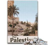 Puzzle 1000 pièces pour Adultes et Adolescents, Visite de la Palestine, Jouet éducatif Anti-Stress, Cadeau du Père Noël Secret pour Les 14 Ans (Taille 38x52cm)